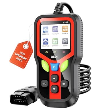 Carehabi OBD2 Diagnostic Voiture, Valise Diagnostic Auto, OBD2 Diagnostic Français pour Tous Les Véhicules Depuis 1996 Et Plus Récents (Noir)