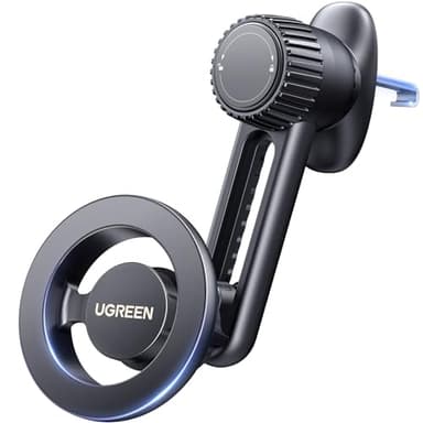 UGREEN Support Téléphone Voiture Magnétique pour MagSafe Porte Smartphone Auto Réglable Haut et Bas Pose Portable Grille Aération Compatible avec iPhone 17 Pro Max Air 16 15 14 13 12 Galaxy S25 S24