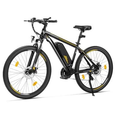Touroll U1 Vélo Électrique, 26"/29" Vélo Électrique en Montagne pour Adulte, VTT électrique 250 W, Batterie Amovible 13AH, Autonomie 65 km, E-Bike 21 Vitesses (U1 26")