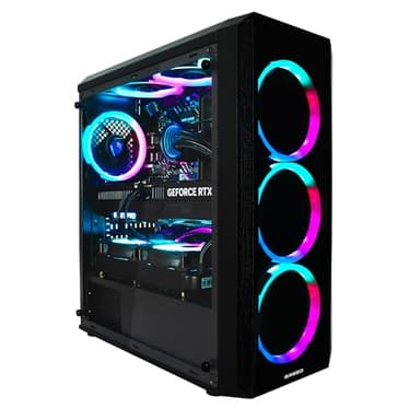 Greed® MK2 Pro - High End PC Gamer - AMD Ryzen 7 5700X + Nvidia Geforce RTX 5070 12GB - Ordinateur Rapide + PC Gaming 4K - 4.6 GHZ - 32Go DDR4 RAM - Refroidissement par Eau - 1TB SSD - WLAN + W11 Pro