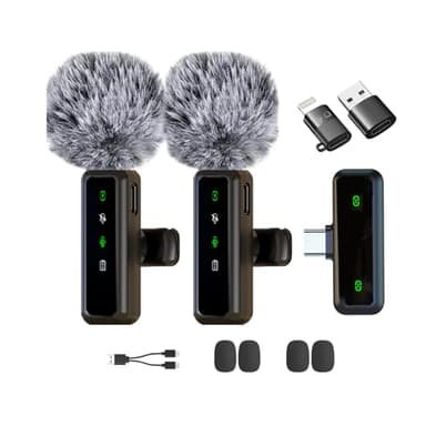 XIXIXIAXIA Micro Cravate sans Fil pour iPhone,iPad, Android,Caméra, Ordinateur, Portable, Mini Microphone avec réduction du Bruit, appairage Automatique,pour Vlogging,Enregistrement vidé, Vlog