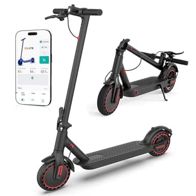 Trottinette électrique pliable pour adultes, batterie de 10,4 Ah, autonomie 25-35 km, connexion app