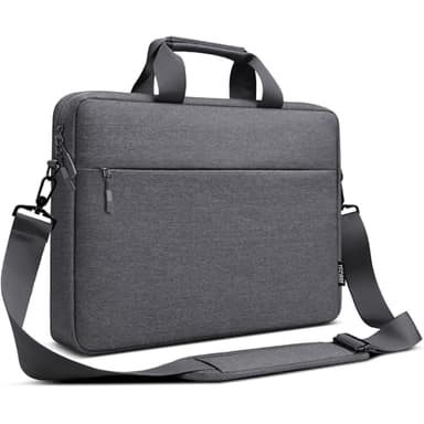 TECOOL 17 17,3 Pouces Sacoche Ordinateur Portable, Sacoche de Protection Imperméable Housse Sac à Bandoulière pour 17-17,3 Pouces Lenovo Acer ASUS Dell HP Samsung Laptop Notebook, Gris Foncé
