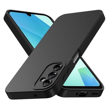 Tenphone Coque pour Samsung Galaxy A16 5G/4G, Étui de Protection Antichoc en TPU Souple avec Protection Caméra - Noir