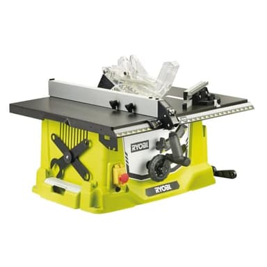 RYOBI - Scie sur Table 1800W RTS1800S-G – Lame Ø254mm 48dents, Hauteur/Coupe Réglable, Rallonges Latérales, Idéale Découpe de Panneaux, Plinthes, Parquet