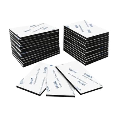 kinoco 20 pcs Autocollants Double Face Extra Forts - Adhésif Puissant pour Maison, Décoration & DIY - Forte Adhésion (5 cm x 3 cm x 3 mm, rectangles) ﻿