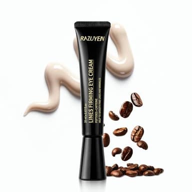 RAZUYEN Creme Contour des Yeux, Creme Anti Cerne et Poche, Caféine, Acide Hyaluronique et Peptides, Creme Yeux Tous Types de Peau, 20ml