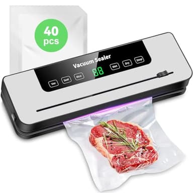 YGVQN Machine Sous Vide Alimentaire 6 En 1,Y 40 Compris Les Sacs Sous Vide et Tuyau Accessoire,Machine emballage sous vide multifonctionnelle pour Cuisson Sous Vide et Conservation des Aliments Frais