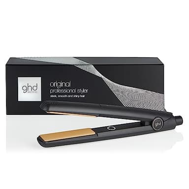 ghd - Lisseur cheveux ghd original - Fer à lisser professionnel (Noir) - Cheveux lisses, doux et brillants, sans chaleur extrême - Lisseur boucleur, design arrondi - Idéal pour tous types de cheveux