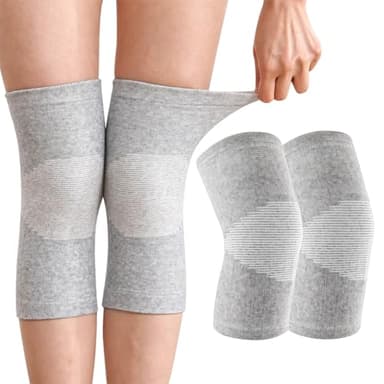 Genouillère en bambou avec compression, genouillère en bambou, genouillère pour homme et femme, genouillère pour femme, genouillère pour femme, arthrose, genouillère de sport, genouillère de sport