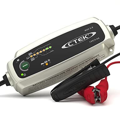 CTEK MXS 3.8 Chargeur de batterie entirement automatique (Charge, maintient et reconditionne les batteries auto et moto) 12V, 5 Amp ? prise EU