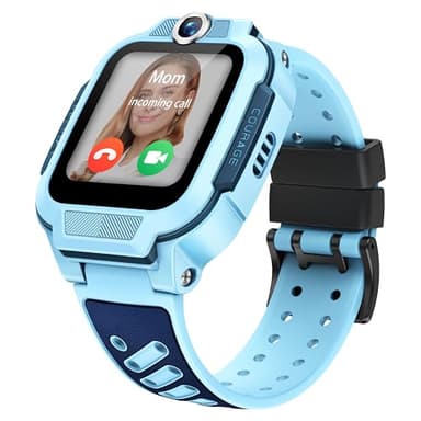 Montre Enfant imoo Z3, Montre connectée, Montre Traceur GPS, Appel vidéo HD bidir. et Vocal, contrôle Parental, Mode Classe, IPX8, SOS, écran Tactile 1,5",Meilleur Cadeau Petit (Bleu)