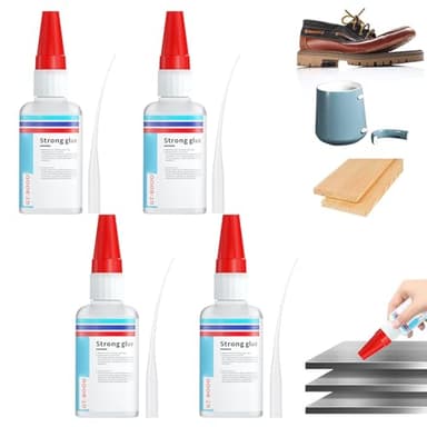 Super Glue,4pc Colle Forte,Super Colles Extra Forte,Extra Fortes Universelle,Séchage Rapide,Colles Les Métaux,Plastique,Pierre, Bois,Verre