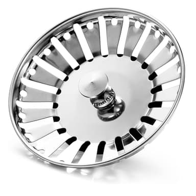 AOOTUERL 84mm Bouchon Evier Cuisine INOX - Filtre Evier Universel, Grille Evier Antiblocage, Panier pour Evier Vidange Rapide, pour Trou d'évier de Cuisine en 84-85mm