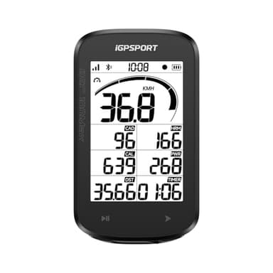 iGPSPORT BSC100MAX Compteur Velo sans Fil, Écran 3'' Démarrage/Arrêt Automatique 40H d'Autonomie Étanche Compteur Velo GPS