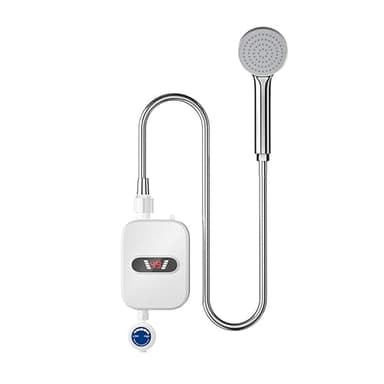 Chauffe Eau Instantané, Douche Portable Chauffante, 3500W, Affichage Digital De La TempéRature Par LED, Ensemble de Douche Thermostatique,IP4 Étanche,Pour Douche Salle De Bain Cuisine