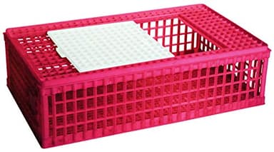 Caisse de transport pour volaille, en plastique, 1 porte