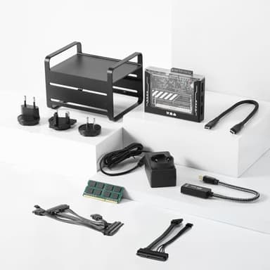 ZimaBlade 7700 Kit NAS de Poche x86 DeskBuild, Serveur Personnel 4 cœurs avec Applications en Un clic, Personnalisation Possible, PCIe x4, Ethernet Gigabit, Serveur multimédia 4K, Stockage en réseau