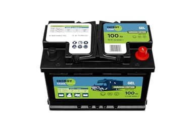 Batterie Gel 12V 100Ah pour Camping-Car, Caravane et Bateau – Batterie à Décharge Lente Longue Durée – Sans Entretien et Résistante aux Vibrations