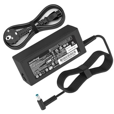 Chargeur d'ordinateur Portable 65W 19.5V 3.33A pour HP Pavilion x360 11 13 14 15 17, Zbook 14u G4 G5 15u 15 G3, 15-f111dx 15-f211wm 15-f233wm 15-f278nr 15-r052nr Alimentation 15-r132wm Pointe Bleue