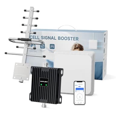 Amplificateur Reseau Mobile 4G LTE 3G GSM 2G Amplificateur 4G pour Bande 20 Bande 7, Répéteur 4G Données 800Mhz 2600Mhz, Compatible avec Telecom Free, Orange, SFR, Bouygues