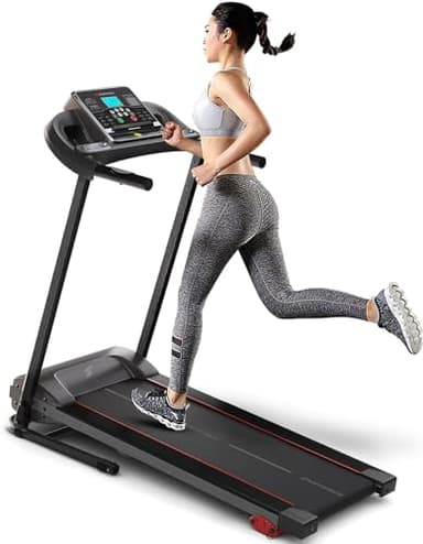 Sportstech F10 - Tapis de Course Pliable, Tapis Roulant, Walking Pad, avec 1 an d'App STL Incluse, Bluetooth,12 Programmes, 10km/h, Cardio, Autolubrification (F10_V2)