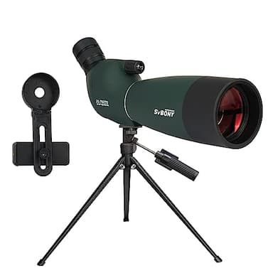Svbony SV28PLUS Upgraded Longue-Vue pour Tir à La Cible, 25-75x70mm BAK4 FMC Lens, Longue-Vue avec Adaptateur Téléphone Sac Trépied, pour Observation des Oiseaux, Faune et Flore, Tir à l'arc