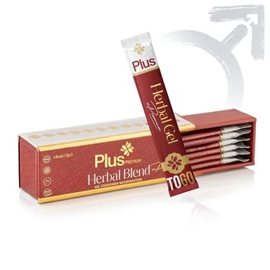 Plus Premium Miel Afrodisac Homme, Effet Immédiat, 6x12g Stick Miel Gel, Extra Fort pour Hommes Actifs