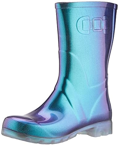 Beck Femme Glossy Botte de pluie, Turquoise, 39 EU