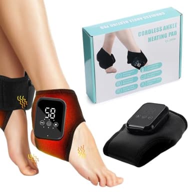 Masseur de pieds 3 en 1, appareil de massage électrique, 3 modes et 5 niveaux de chaleur, portable, rechargeable, pour neuropathie (noir, 1 pièce)