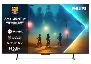 Philips Ambilight 43PUS8200 4K LED Smart TV - Écran 43 Pouces avec Plateforme Pixel Precise Ultra HD, Titan OS et Son Dolby Atmos, Compatible Alexa et Assistant Vocal Google