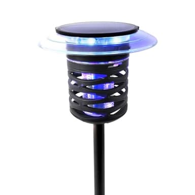 Lampe Solaire Barrage aux Insectes - VENTEO - Lampe LED Multicouleur étanche - Répulsif Anti-Moustique - Panneau Solaire et Batterie Rechargeable - Barrage à Insectes - Facile à Installer