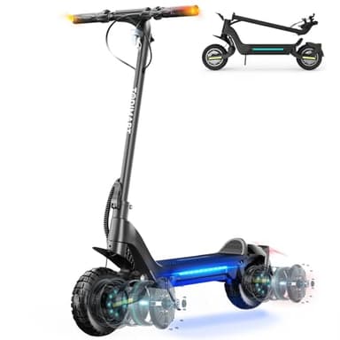 TODIMART Trotinette Electrique Adulte Tout Terrain X5S Autonomie 80km APP Contrôle Moteur 2000W Batterie 48V 18.2Ah Trottinette électrique Adulte Puissante Double Suspension Scooter Electrique