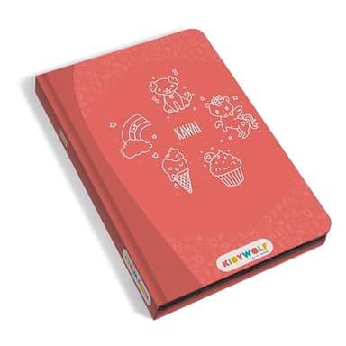 KIDYWOLF - KIDYDRAW Mini - Kawai - Tablette à Dessiner Enfant LCD 8,2" - Ardoise Magique avec 30 Calques - Jeu Éducatif & Créatif Nomade dès 4 Ans