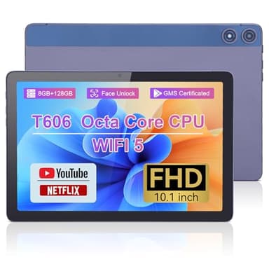 C idea Tablette 10,1", Android 12 avec écran Full HD 1920 x 1200 IPS, 128 Go de ROM (TF 1 to) 8 Go de RAM, WiFi 5G | Appareil Photo 8 MP + 13 MP | Batterie Longue 6000 mAh, 2025