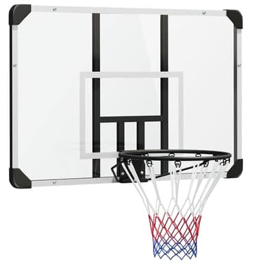 SPORTNOW Panneau de Basket-Ball Mural, Panier Basket-Ball extérieur, avec Filet Tous Temps, Panier spécial, pour l'intérieur et l'extérieur Blanc
