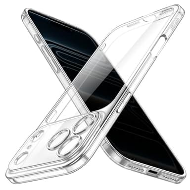 JETech Coque Fine pour iPhone 17 Pro Max 6,9 Pouces avec Objectif de Caméra Protection Complète, Étui Housse Transparente Protectrice Minimaliste Ultra Mince Légère (Transparente)