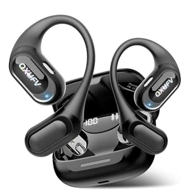 AI Écouteur Traducteur Instantané 164 Langues, Conduction Osseuse Intelligent Ambiant, 9 Modes de Traduction, IPX7 Étanche, 60H Autonomie, 4 en 1 Écouteur Open-Ear , Musique/Appels/Traduction/Sport