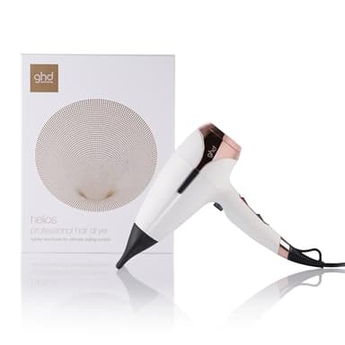 ghd - Sèche-cheveux ghd Helios - Sèche-cheveux professionnel (Blanc) - Puissant et précis - Cheveux sans frisottis et 30% plus brillants - Recommandé par les coiffeurs - Idéal tous types de cheveux
