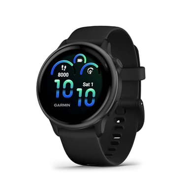 Garmin vívoactive 6 - Montre connectée avec GPS Forme & santé avec écran Ultra-Lumineux - Gray avec boîtier Noir
