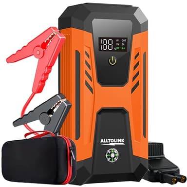 Booster Batterie Voiture 3000A 26640mWh,Charge Rapide 20W,12V Démarreur de Voiture Portable(pour Esence & Diesel), Jump Starter avec Écran, Lumière LED à 4 Modes
