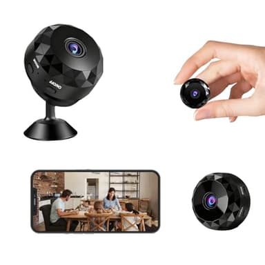 ONGNIUU Caméra Espion 1080P Mini WiFi Caméras de Surveillance, Caméra Cachée avec Vision Nocturne, Détection de Mouvement, Connexion 2,4 GHz, (iOS/Android) pour la Maison, Le Bureau ou la Voiture