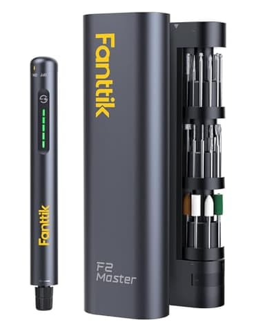 Fanttik F2 Master Outil Rotatif Multifonction Sans Fil 4V, Moteur NeoPulse, 5-Vitesses 25000tr/min Max, Mini Perceuse Sans Fil Avec 35 accessoires pour Graver, Polir, Ponçage, Perçage et Bricolage