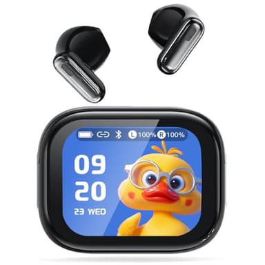 NE68 Ecouteur Traducteur Instantané,3 en 1 Bluetooth 6.0 oreillette traduction ，150 langues 48H Autonomie,Microphone antibruit ENC son HiFi ，9 modes de traduction pour affaires/voyages. noir