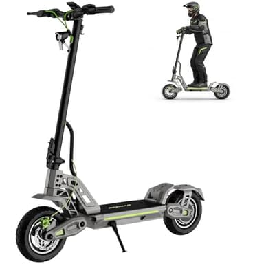 Trottinette Électrique Adulte, Autonomie 60-80 km, Batterie 48V 18,2Ah, Puissance 1000W Pic(500W Nominale), Pneus Tout-Terrain 10", Double Freins & Double Suspension, Charge Max 130 kg Seemar E8