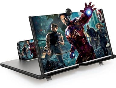 LAC Agrandisseur Ecran Telephone 12” - 3D HD Loupe pour Telephone Portable, Idee Cadeau Homme Original Utile