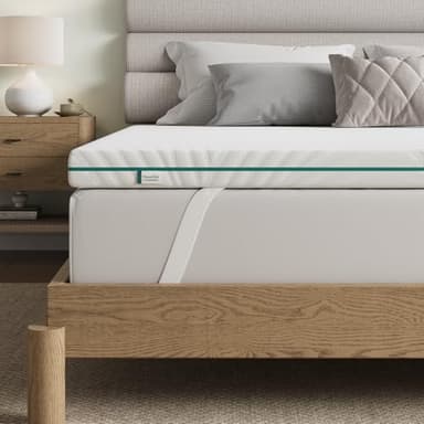 Novilla Surmatelas 140 X 190 CM – 7,5 cm Mémoire de Forme, Housse Lavable, Sangles Élastiques, Antidérapant, Certification de Sécurité – pour Matelas Ferme, Chambre d’Amis, Dortoir, Camping-Car
