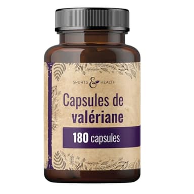 Valériane à haute dose - 180 gélules - 600mg de valériane à haute dose par gélule - Comprimés de valériane