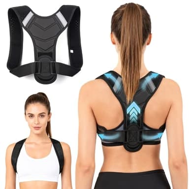 Origintek Correcteur de Posture Homme Femme, Redresse Dos Ergonomique avec Maintien des Épaules et du Dos, Posture Correcteur pour Prévenir les Douleurs et Favoriser un Alignement Droit M