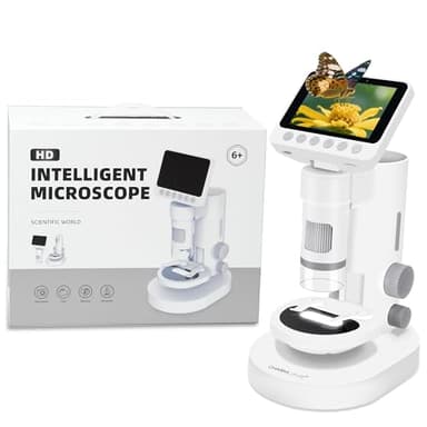 Charmline 3-en-1 Microscope numérique pour Enfants, Multifonction Microscope Enfant, Portable et Facile à Utiliser, pour Enfants, grossissement 100X–1000X, Carte SD de 32 Go Incluse